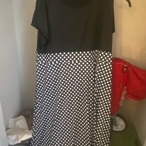 Black and White Polka Dot Dress